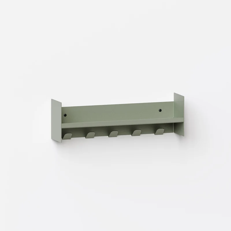 Etagère porte-manteau PLI Slim en acier - 20 à 60cm