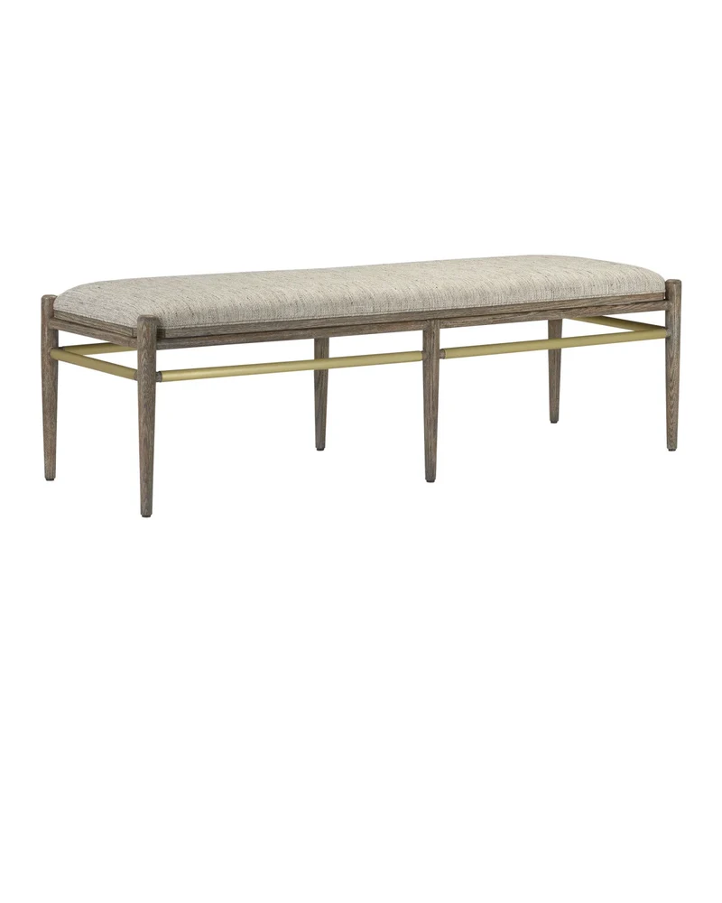 Reversible Linen Bench