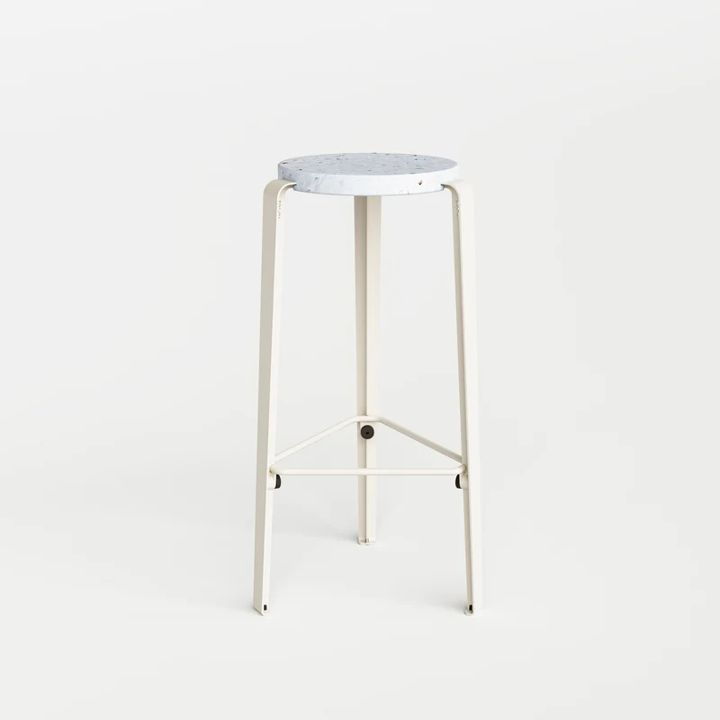 Tabouret de bar LOU - plastique recyclé Venezia