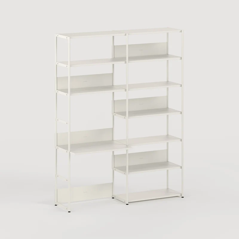 Etagère bureau UNIT - H180 à 215 x L164cm - acier thermolaqué