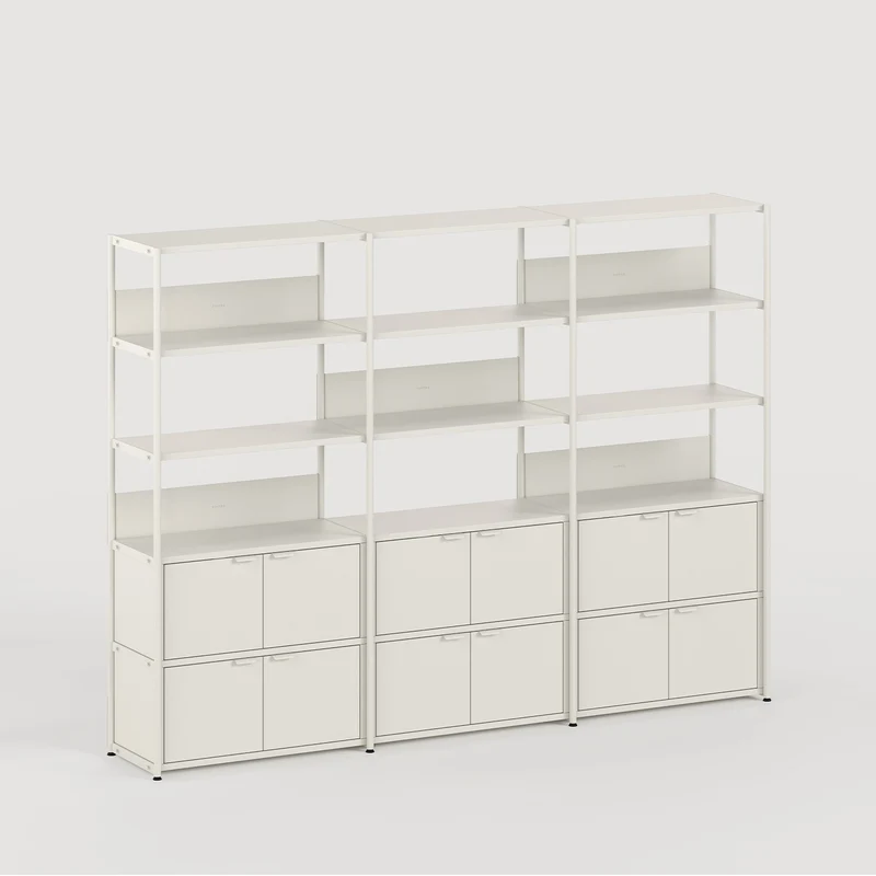 Etagère UNIT - H180 à 215 x L244cm - acier thermolaqué
