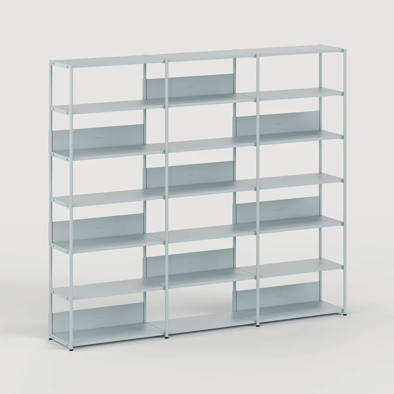 Etagère UNIT - H180 à 215 x L244cm - acier thermolaqué