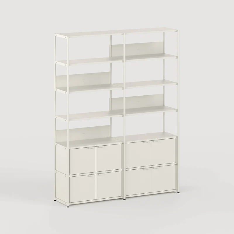 Etagère UNIT - H180 à 215 x L164cm - acier thermolaqué