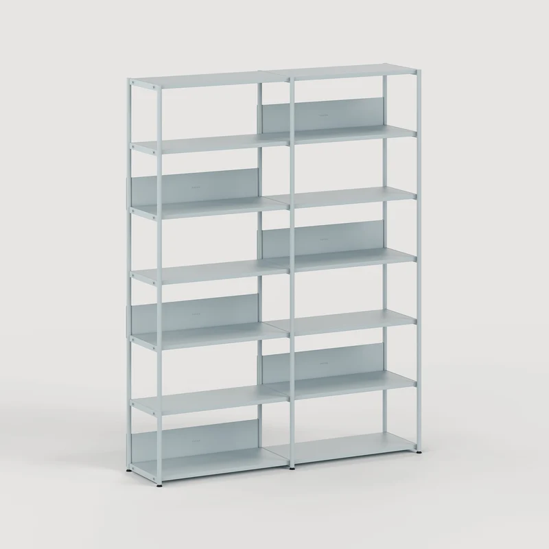 Etagère UNIT - H180 à 215 x L164cm - acier thermolaqué
