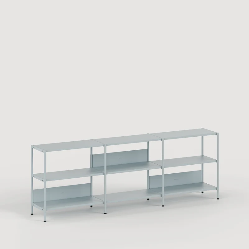 Etagère UNIT - H75 à 85 x L244cm - acier thermolaqué