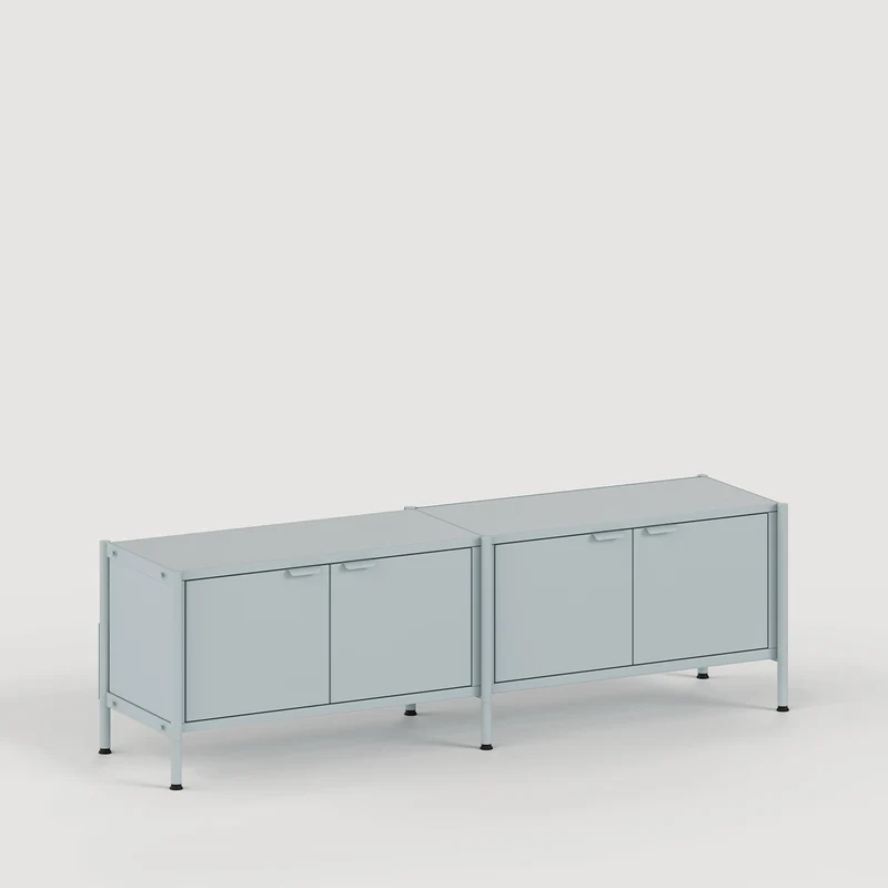 Etagère UNIT - H40 à 50 x L164cm - acier thermolaqué