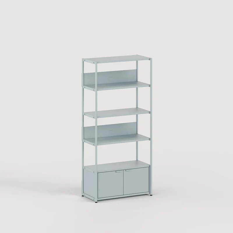 Etagère UNIT - H180 à 215 x L84cm - acier thermolaqué