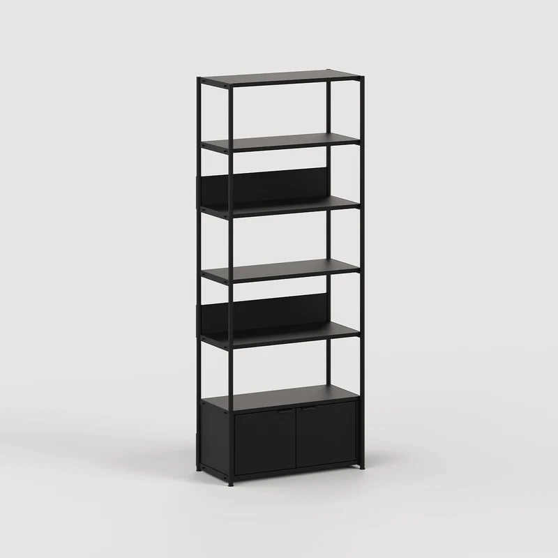 Etagère UNIT - H180 à 215 x L84cm - acier thermolaqué
