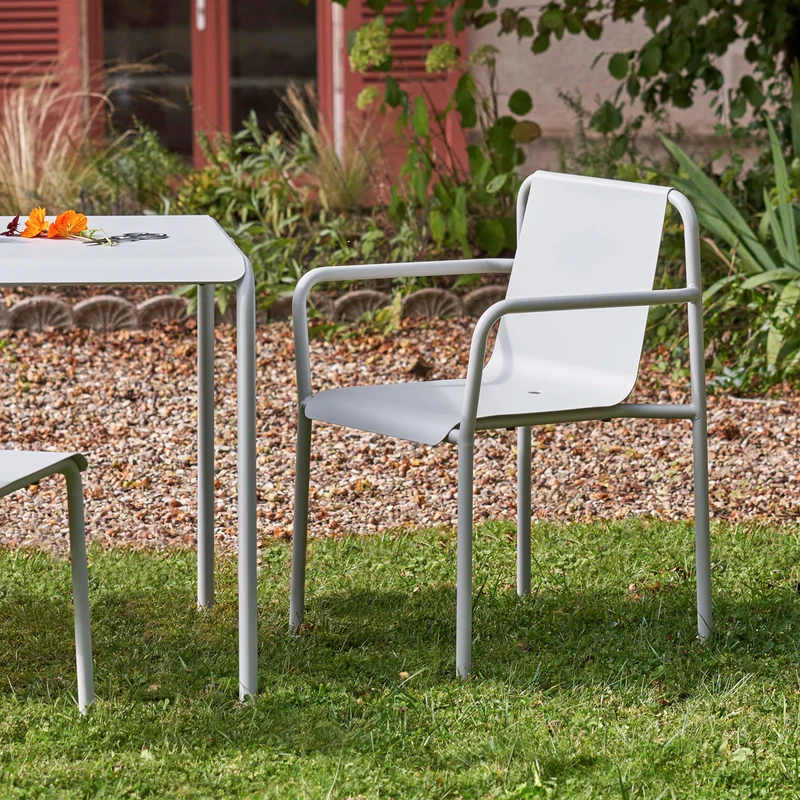Chaise de jardin PANORAMA avec accoudoirs - acier thermolaqué
