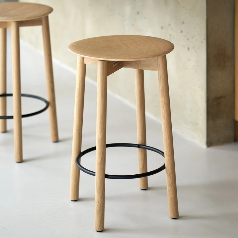 Tabouret de bar SSD full wood - bois éco-certifié