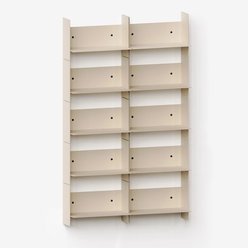 Bibliothèque murale PLI en acier - 30 à 60cm