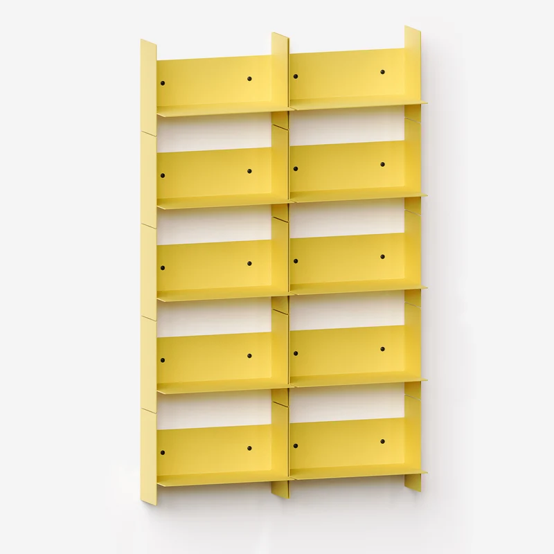 Bibliothèque murale PLI en acier - 30 à 60cm