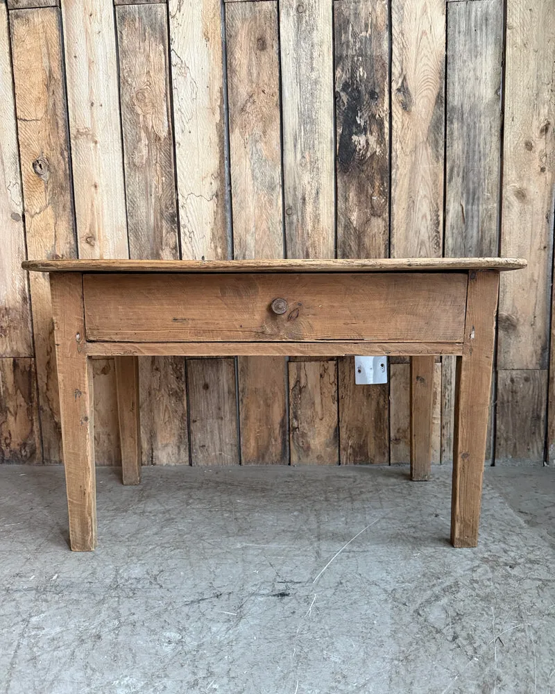Petite console ou table de chevet en pin massif