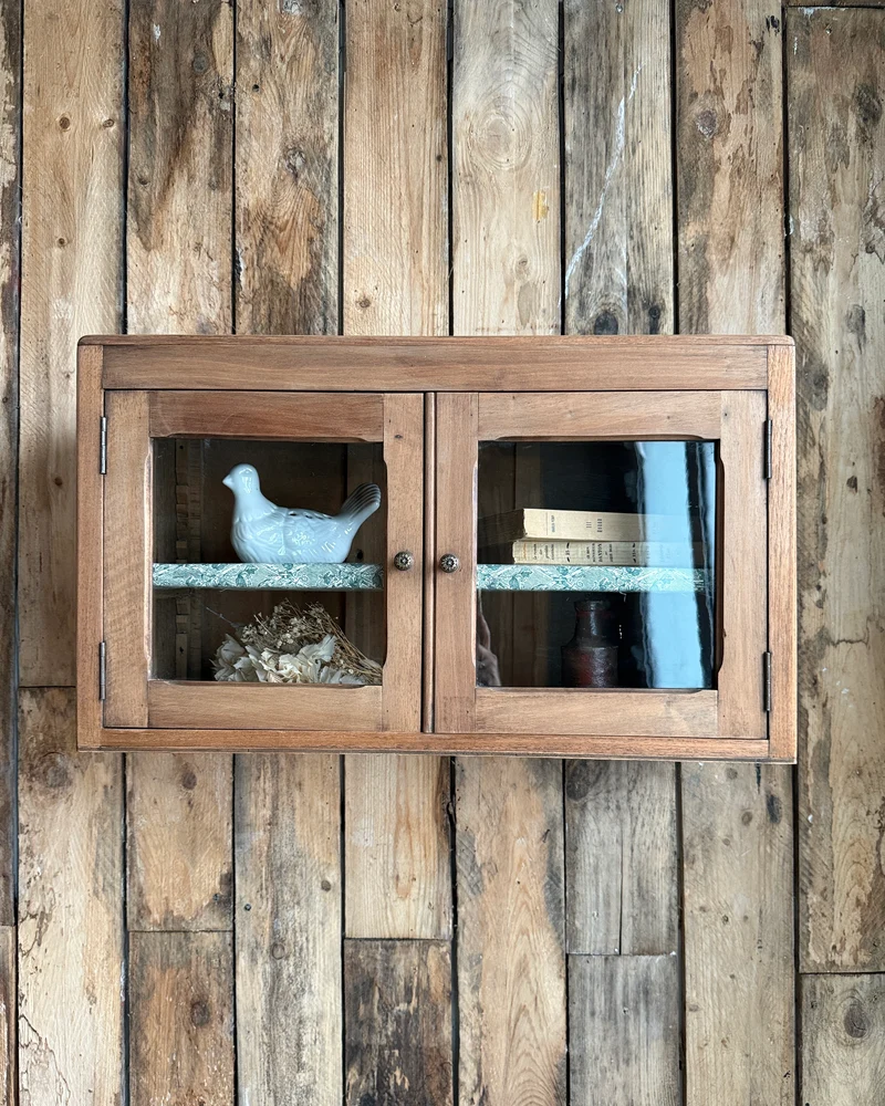 Petite vitrine murale ancienne