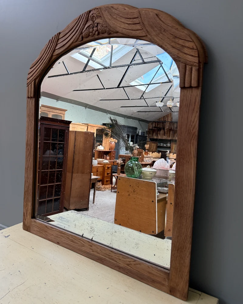 Miroir Art Déco en chêne