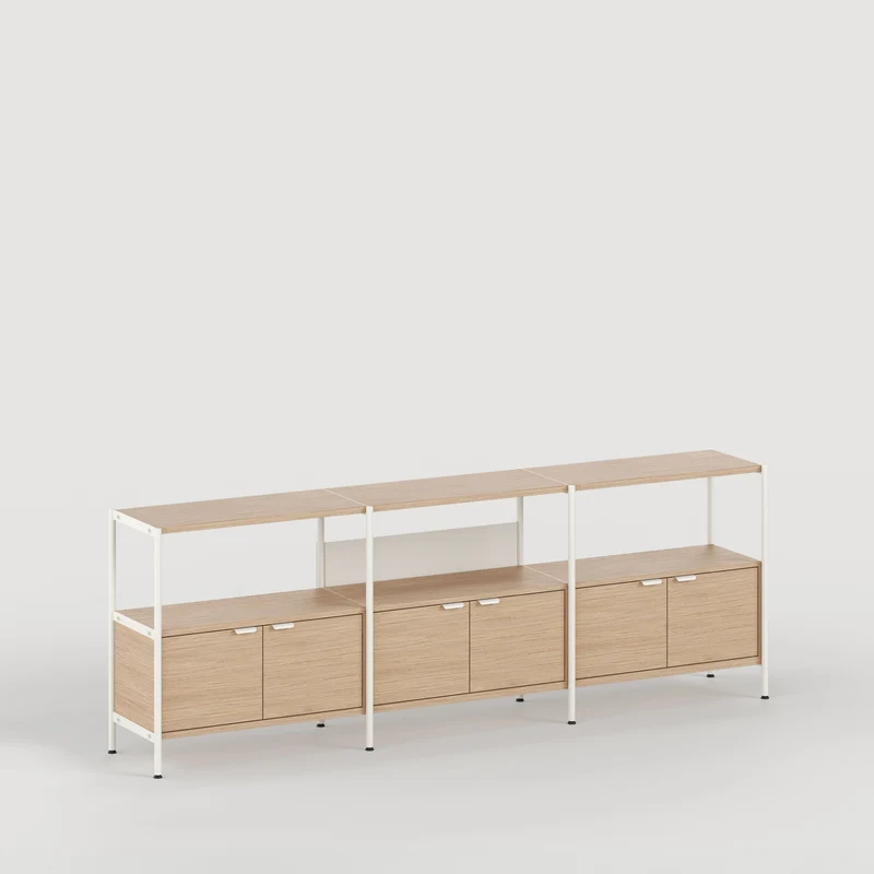 Etagère UNIT - H75 à 85 x L244cm - bois éco-certifié