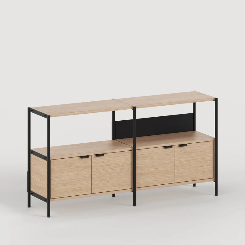 Etagère UNIT - H75 à 85 x L164cm - bois éco-certifié