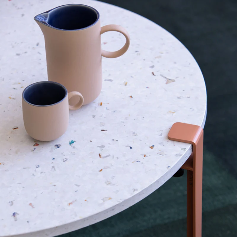 Table basse ronde TIPTOE Ø 80cm - plastique recyclé Venezia
