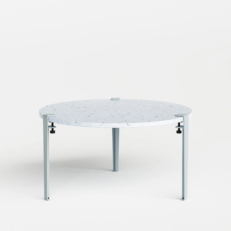 Table basse ronde TIPTOE Ø 80cm - plastique recyclé Venezia