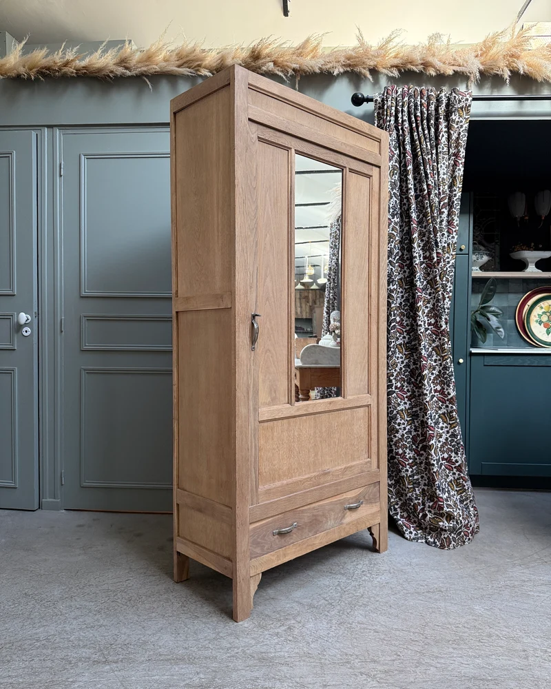 Bonnetière parisienne Art Déco en chêne