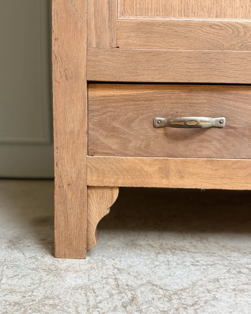 Bonnetière parisienne Art Déco en chêne