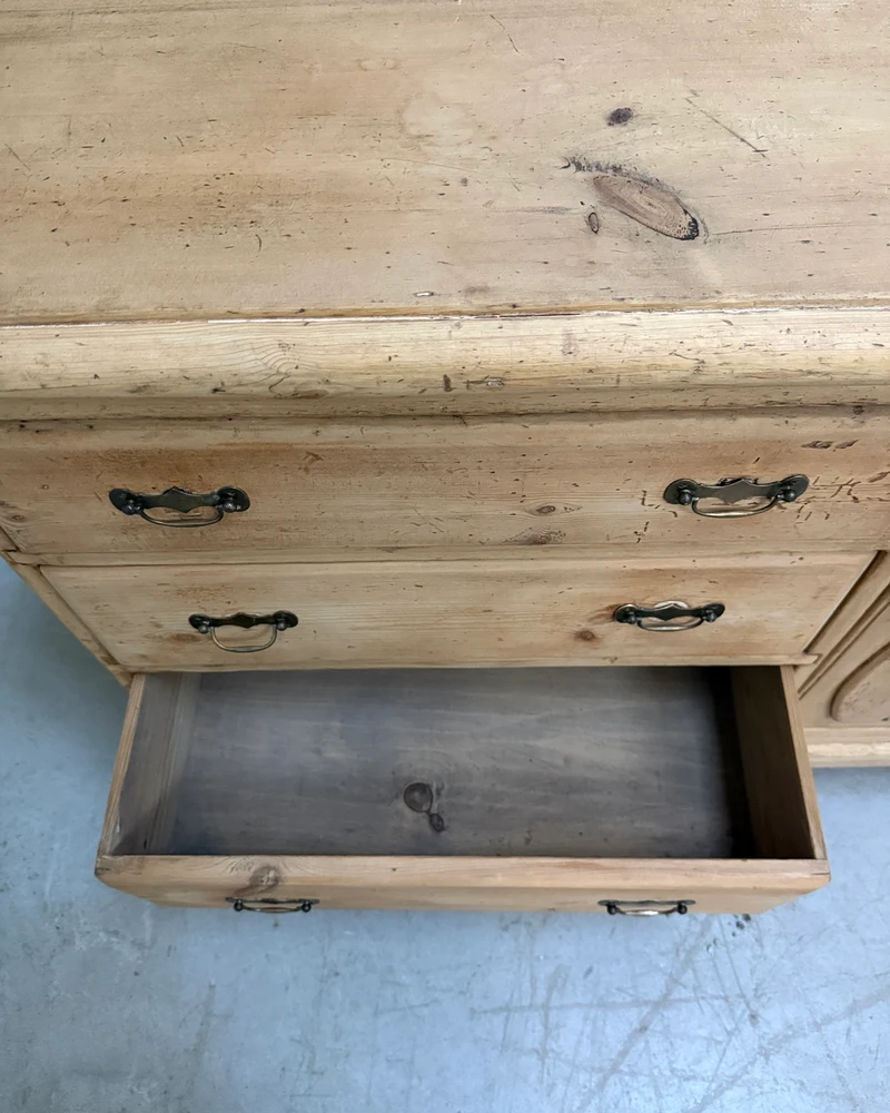 Grande commode anglaise en pin