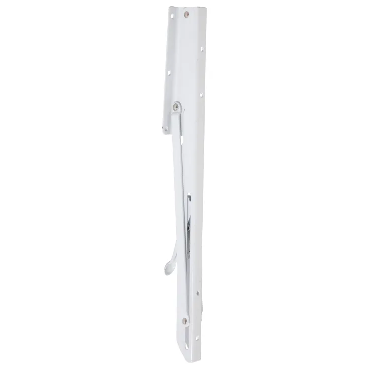 Equerre Escamotable acier epoxy blanc, H.14 x P.40 cm