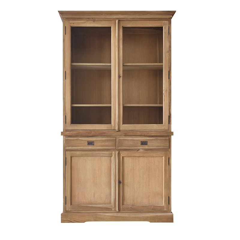 Vaisselier en teck massif 120 cm