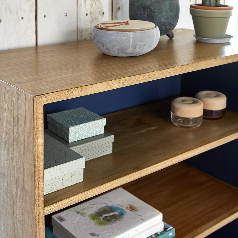Bibliothèque en mindi massif 85 cm