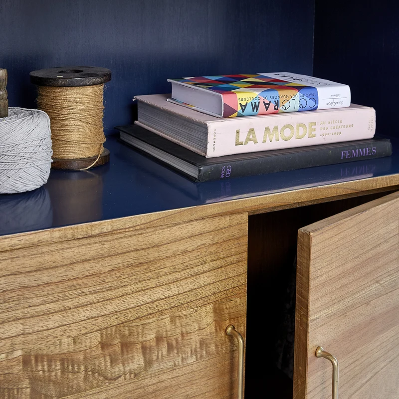 Bibliothèque en mindi massif 85 cm