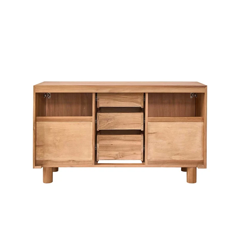 Meuble de salle de bain en teck massif 140 cm