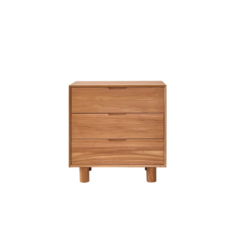Meuble de salle de bain en teck massif 80 cm