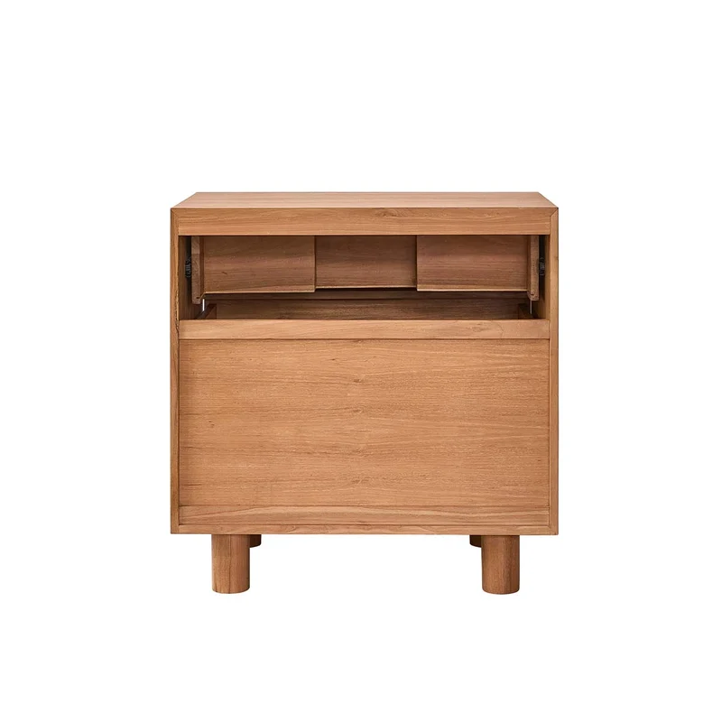 Meuble de salle de bain en teck massif 80 cm