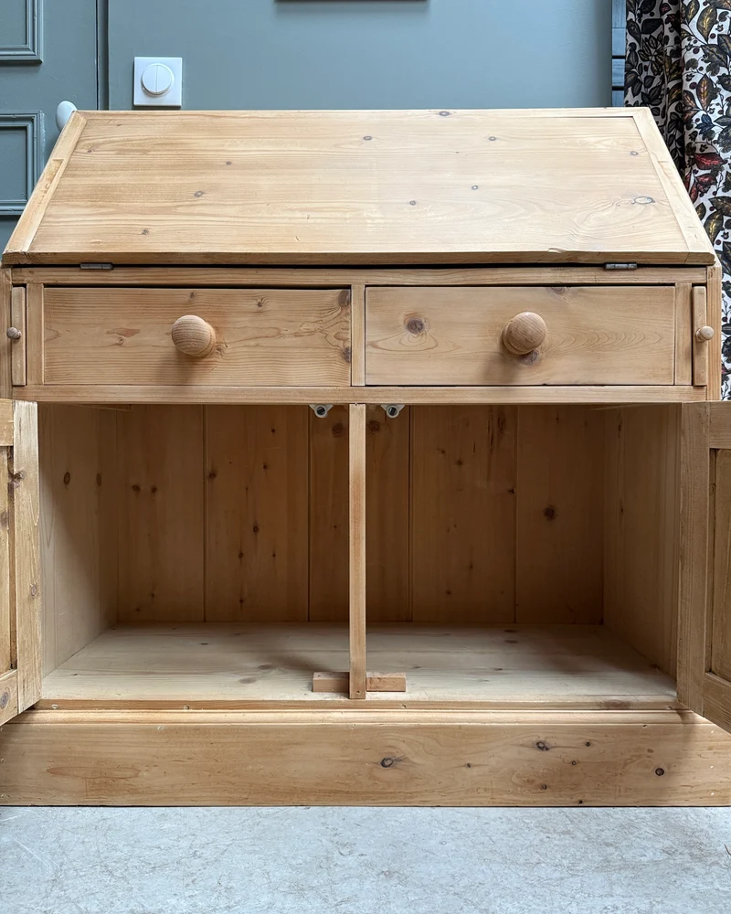 Commode anglaise scriban en pin