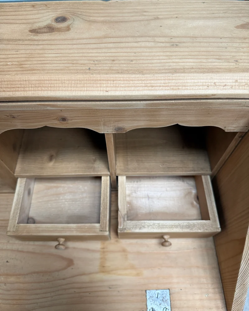 Commode anglaise scriban en pin