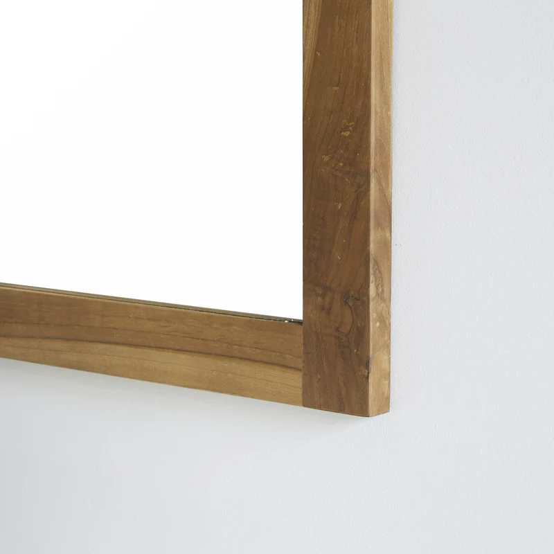 Miroir en teck massif rectangulaire 145x80 cm