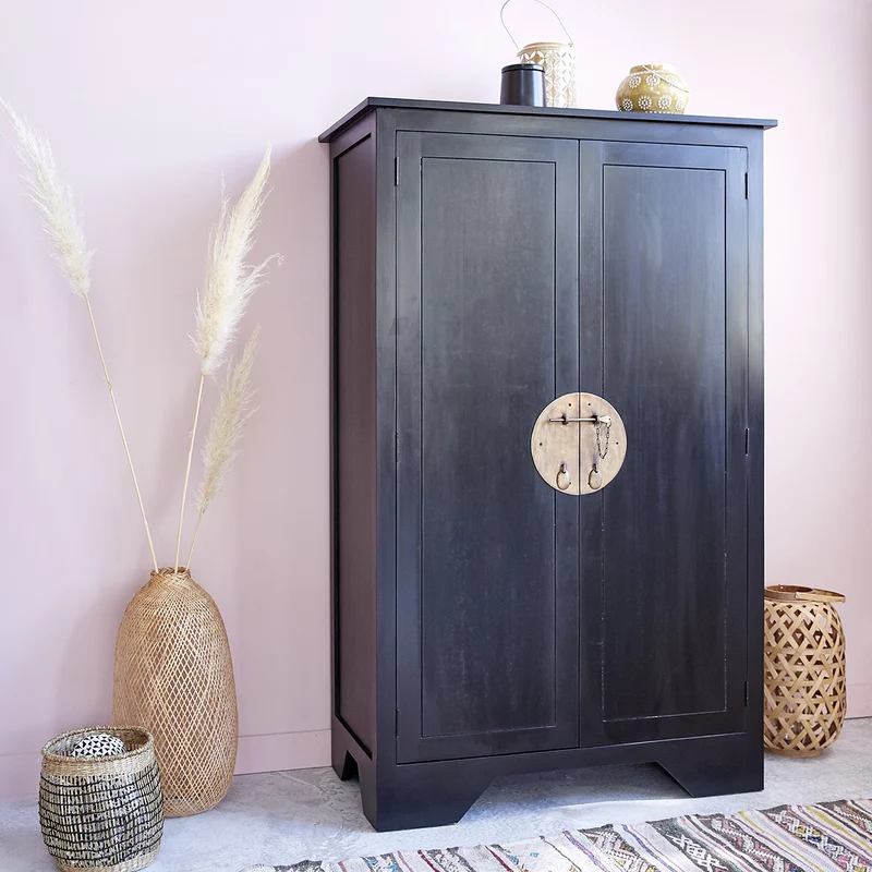 Armoire en acajou massif 105 cm