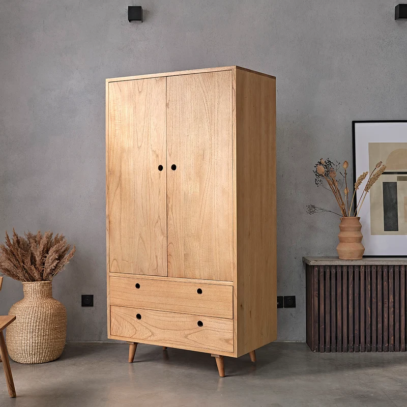 Armoire en mindi massif 190 cm