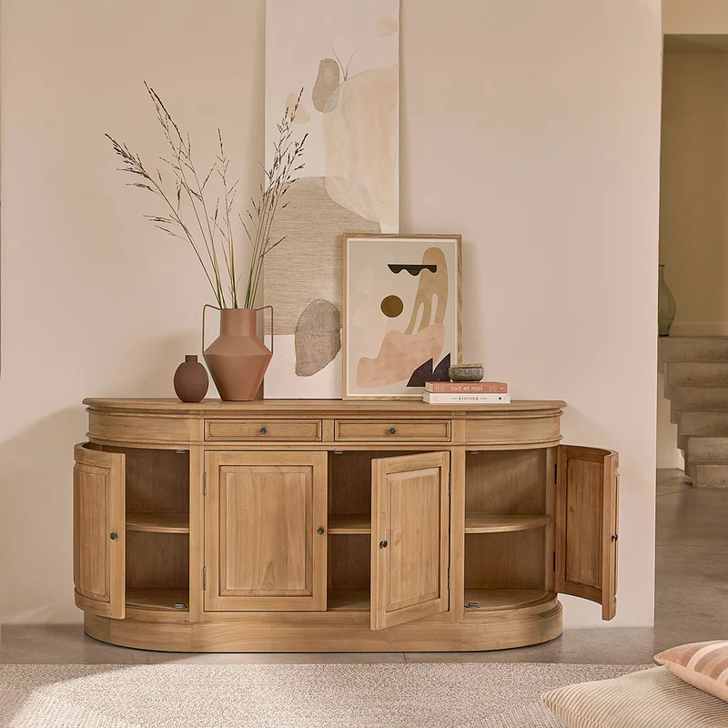 Buffet en teck massif 180 cm