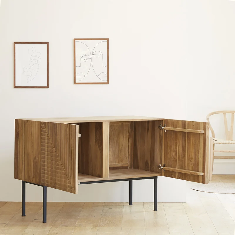 Buffet en teck massif 120 cm