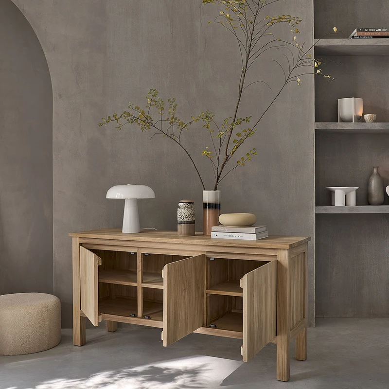 Buffet en teck massif 150 cm