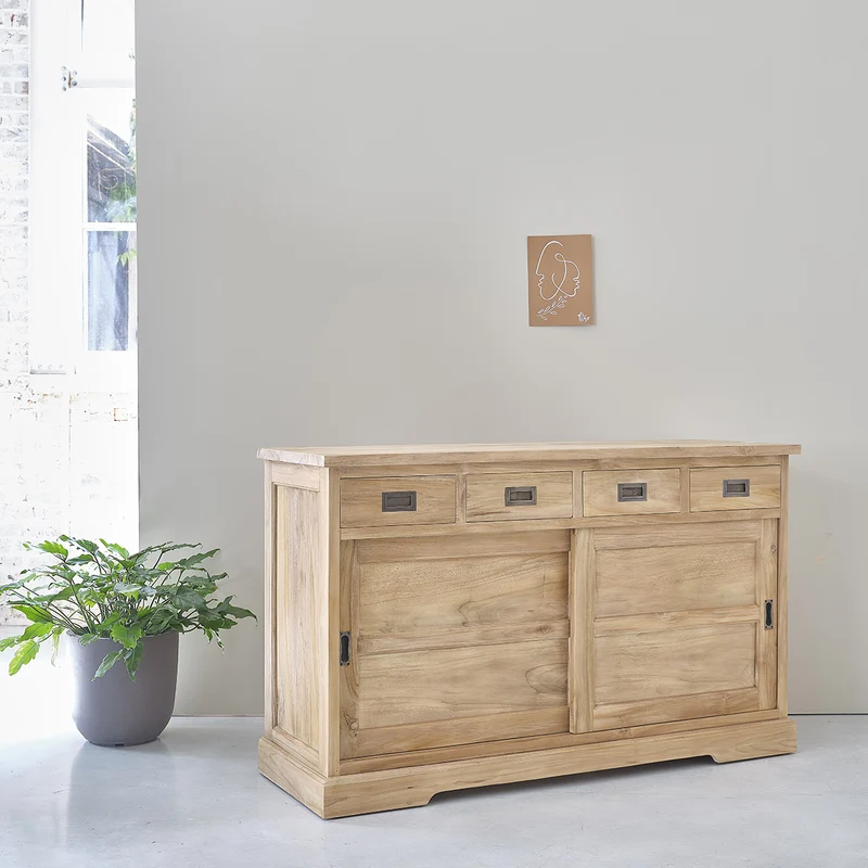 Buffet en teck massif 150 cm