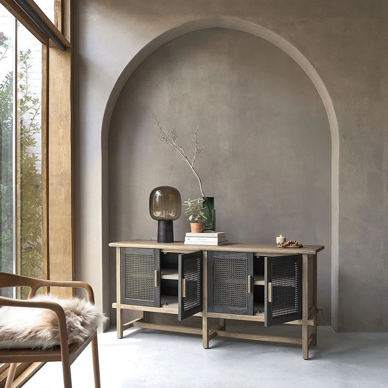 Buffet en bois recyclé massif 173 cm