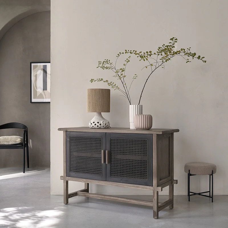 Buffet en bois recyclé massif 120 cm