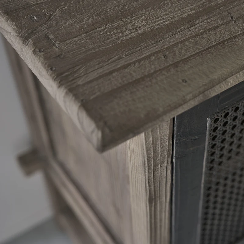 Buffet en bois recyclé massif 120 cm