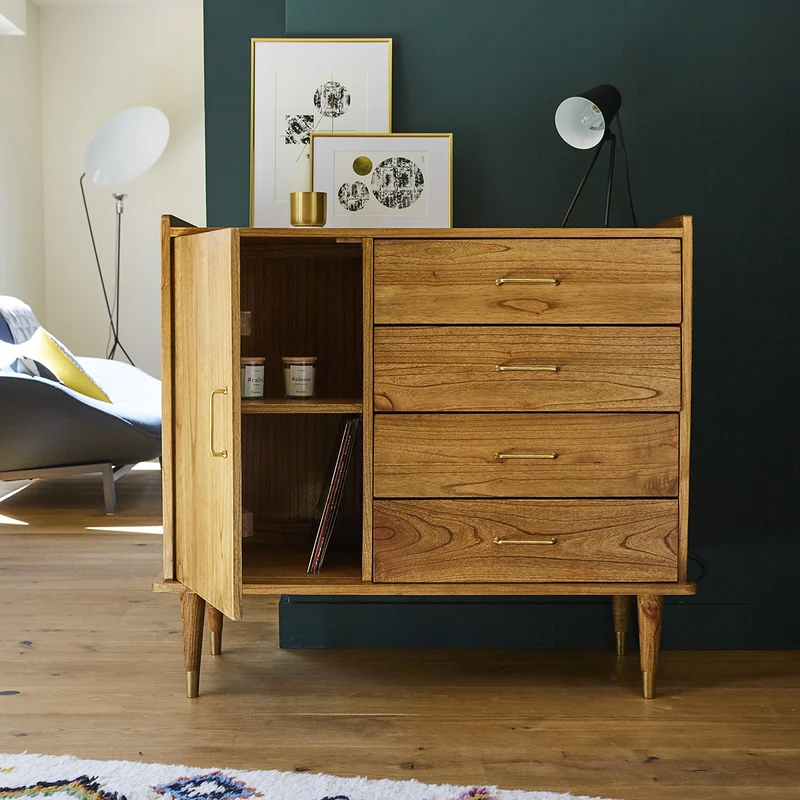 Buffet en mindi massif 105 cm