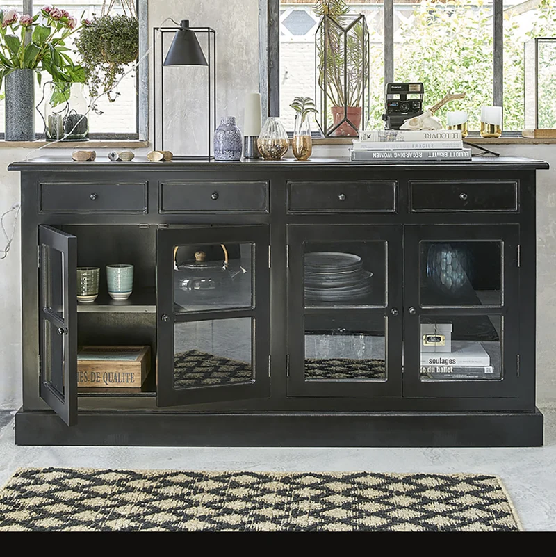 Buffet en acajou massif 160 cm