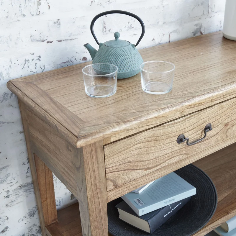 Console en mindi massif 120 cm