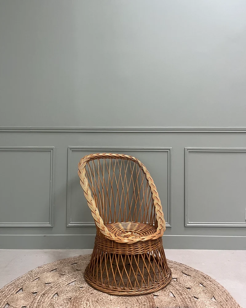 Fauteuil en rotin pour enfants