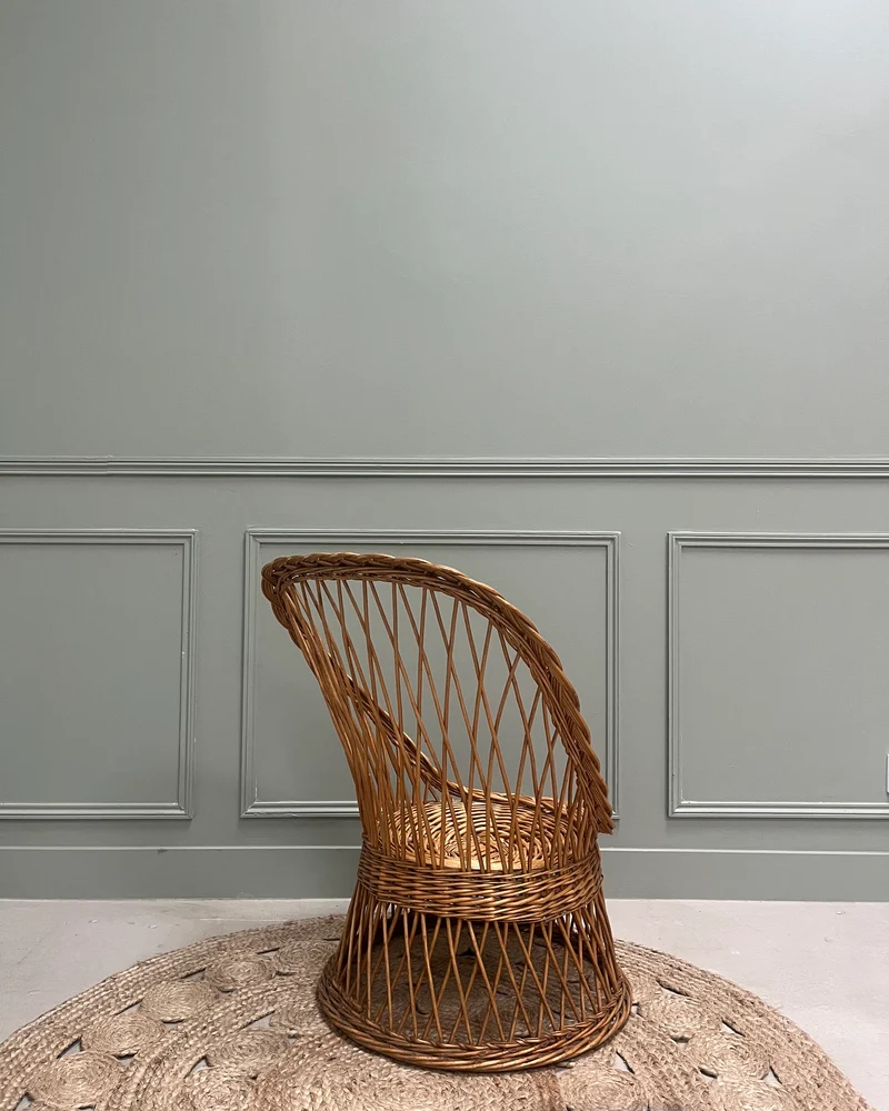 Fauteuil en rotin pour enfants